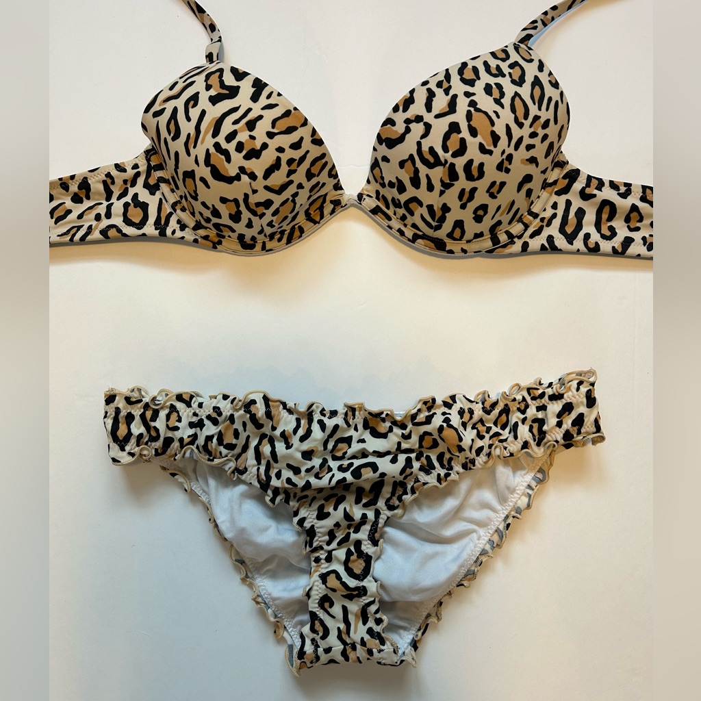 Leopard Print Bikini Set